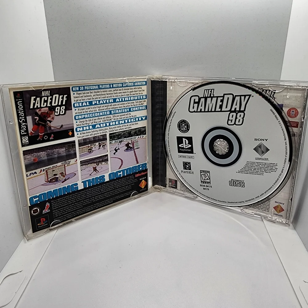 NFL GameDay 98 (Sony PlayStation 1, 1997) CIB TESTED